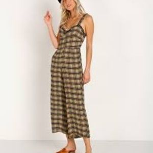 Faithfull The Brand Plaid Jumpsuit